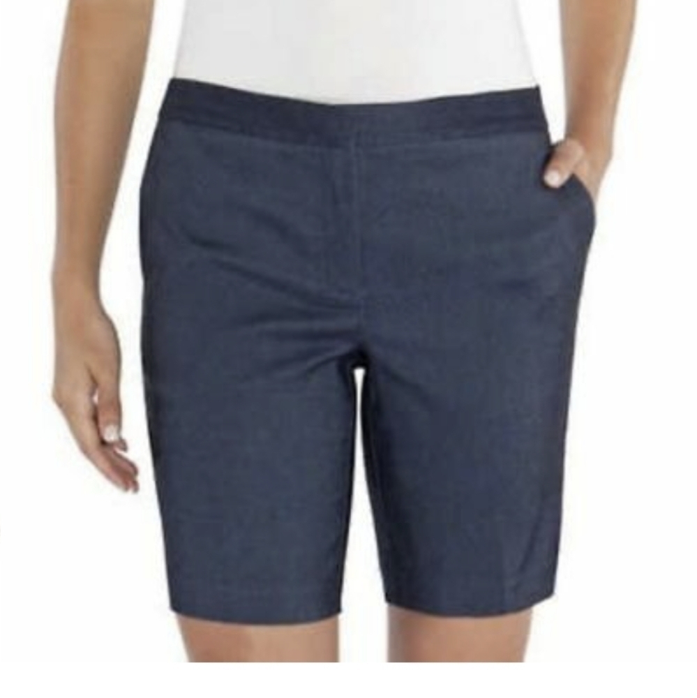 Nwt Mario Serrani Italy Bermuda Shorts Blue 14